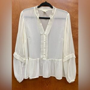 H&M sheet peasant blouse